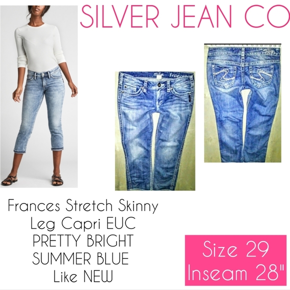 silver jean sizes